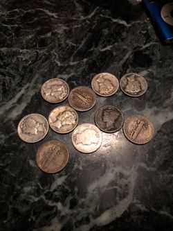 Mercury dimes s mintmark 10 for 1,500