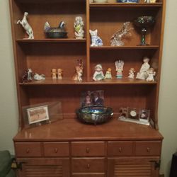 Vintage maple hutch