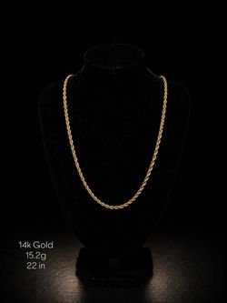 14k Gold Rope Chain