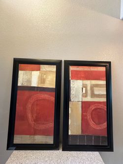 Modern Abstract Wall Art Set – 2 Pieces (45” x 25” Each)