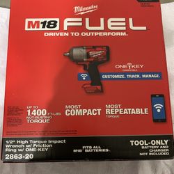 Milwaukee M18 FUEL ONE-KEY 18V Lithium-Ion Brushless Cordless 1/2 in. (tool Only)