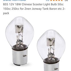 4pack 12v 18w  Scooter Headlight Bulbs 