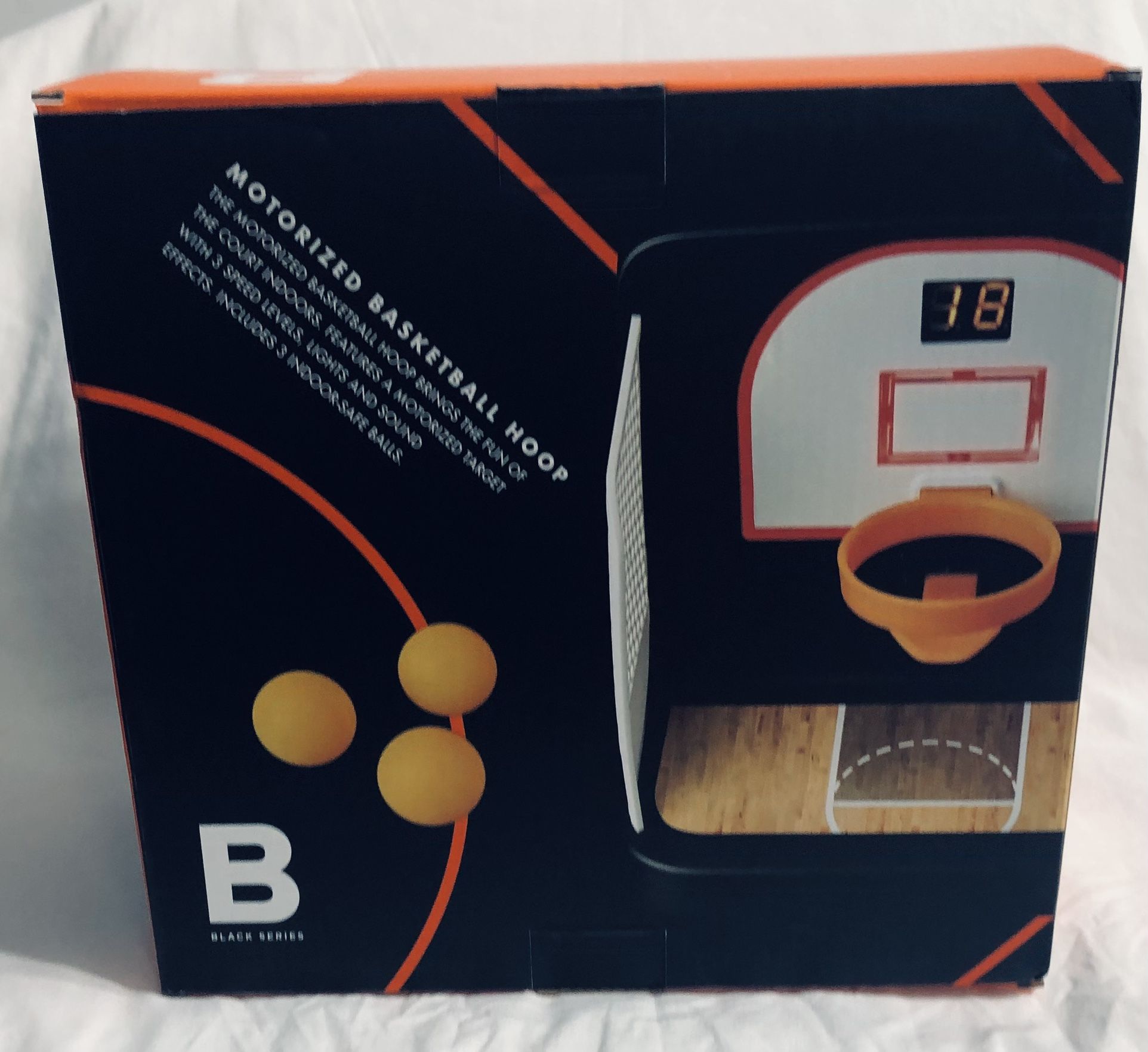 Motorized Basketball Hoop 3 speed levels lights and sound effects digital score