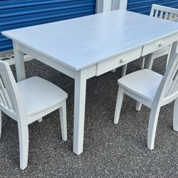 POTTERY BARN KIDS CRAFT TABLE AND CHAIRS SET