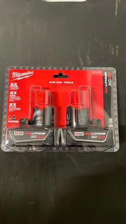 M12 12-Volt Lithium-Ion XC Extended Capacity 3.0 Ah Battery Pack (2-Pack)