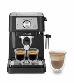 Delonghi Espresso Capp Maker + Pump 15 Bars Coffee – ESE Pods-Auto Shut-Off, EC260BK