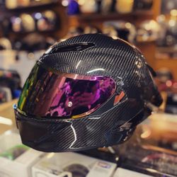 Motorcycle Carbon Fiber Dot Helmet New $350