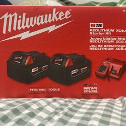 2 - 5.0 Milwaukee Batteries and Charger