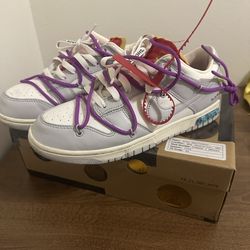 Off- white x Nike dunk low ‘lot 45 of 50