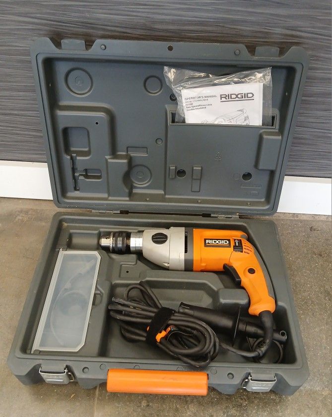 Ridgid R7100 8amp corded 1/2" Heavy Duty Variable Reversible Drill