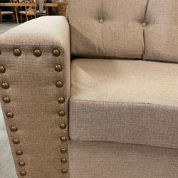 Two Piece Sectional. Weeks Furniture. 933 Wappoo Rd. In West Ashley. Available In Several Colors. Kaky, Gray, Or Off-White. 