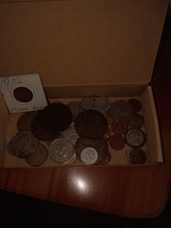 Mixed Vintage Coin Lot with 1902 Penny