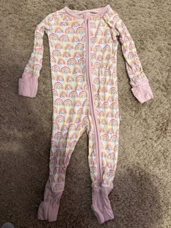 Little Sleepies Pastel Rainbow Zippy