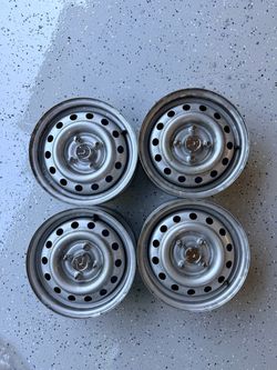 Honda Civic 13" Steel Wheels 4x100 Set of 4 w/ Caps & Lugs — EG EK CRX del Sol