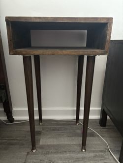 Wood Mid-Century End Table