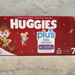 Huggies Little Movers Plus Size 7/96 Diapers 