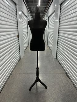 Female Mannequin Torso Dress Form Adjustable Stand Black Reselling Sewing