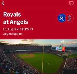 4 Tickets + Preferred Parking - Kansas City Royals vs Los Angeles Angels of Anaheim