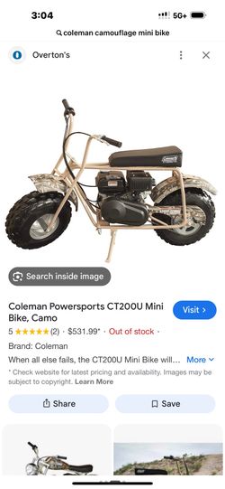 Coleman mini bike