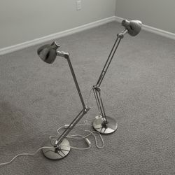 2x Desk Or Side Table Lights Barely Used 