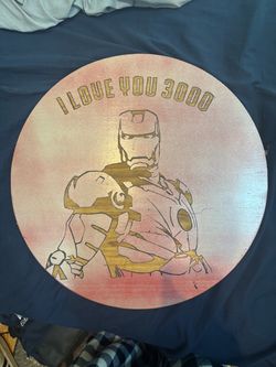 I love you 3000 iron man plaque