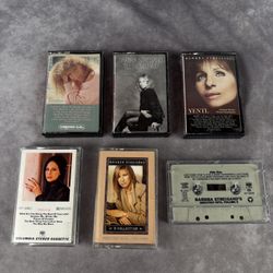 Barbra Streisand Cassette Lot of 6 Tested Working 