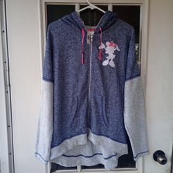Disney Parks Minnie Mouse Women's Zip Jacket Sz Large