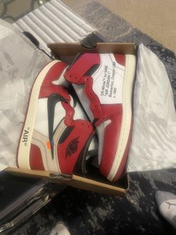 OG Red Jordan 1 Off White