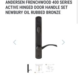 Andersen Oil Rubbed Bronze Newbury Door Handle set