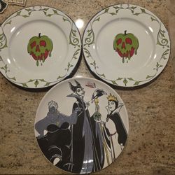 3x Zrike Brands DISNEY Decorative Plates