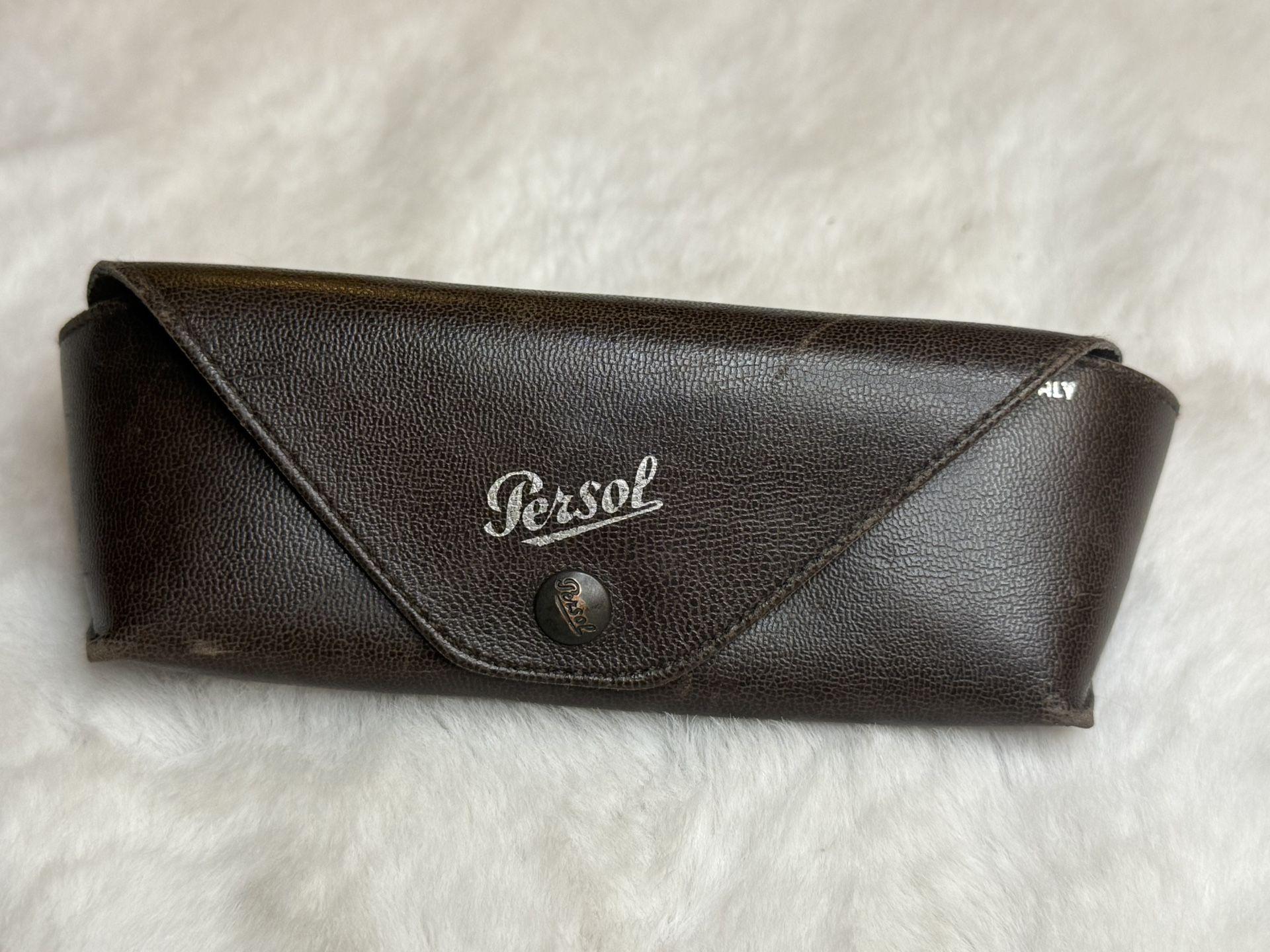Rare Leather Persol Case Made In Italy Case Only