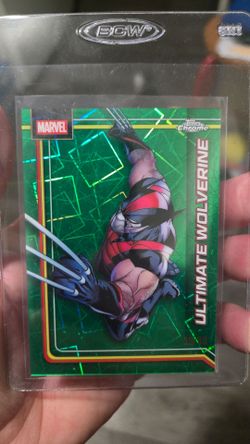 2026 Topps Chrome Marvel #184 ULTIMATE WOLVERINE Green Laser Refractor /99