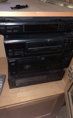 Song disc player, stereo receiver, synthesizer, and cassette deck