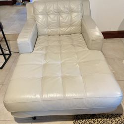 Leather Chaise Lounge