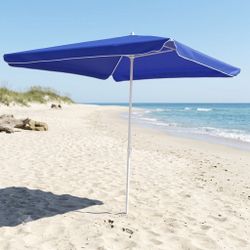 NEW Beach Umbrella Outdoor Umbrella 6x6 Feet Camping Umbrella 