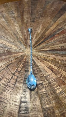 Vintage Christofle France 11" Silver Plate Bar Spoon - Knight Hallmark