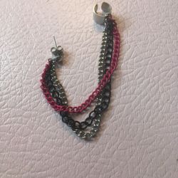 Three Chain Ear Cuff