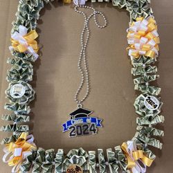 Graduation All Different Kind Ribbon Money Lei 