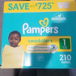 Pampers 1  210 diapers
