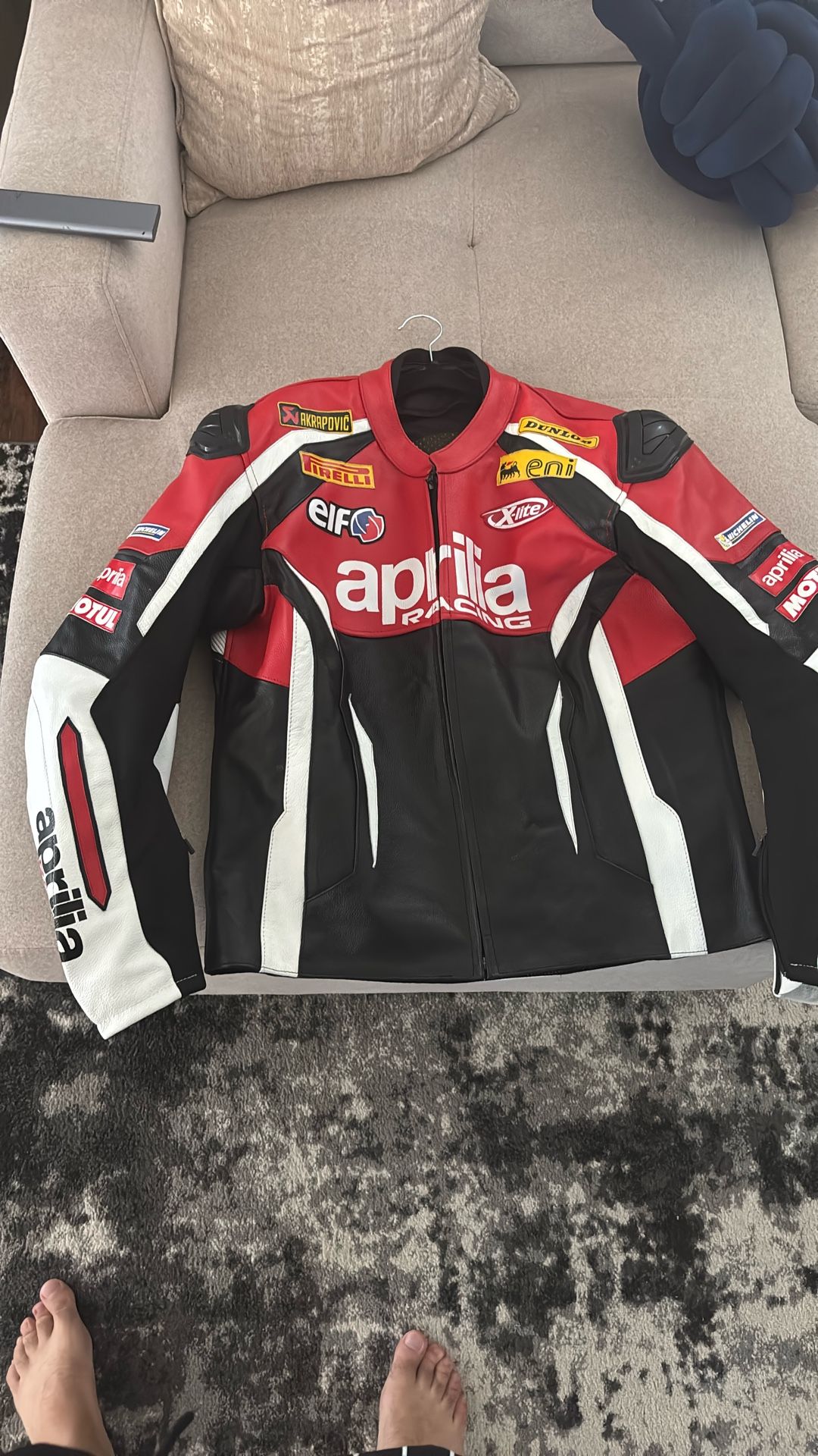 Motorcycle Jacket. Full Leather Size XL