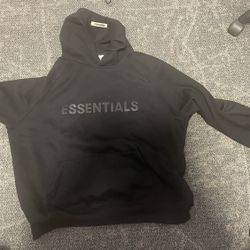 Black Essential Hoodie 