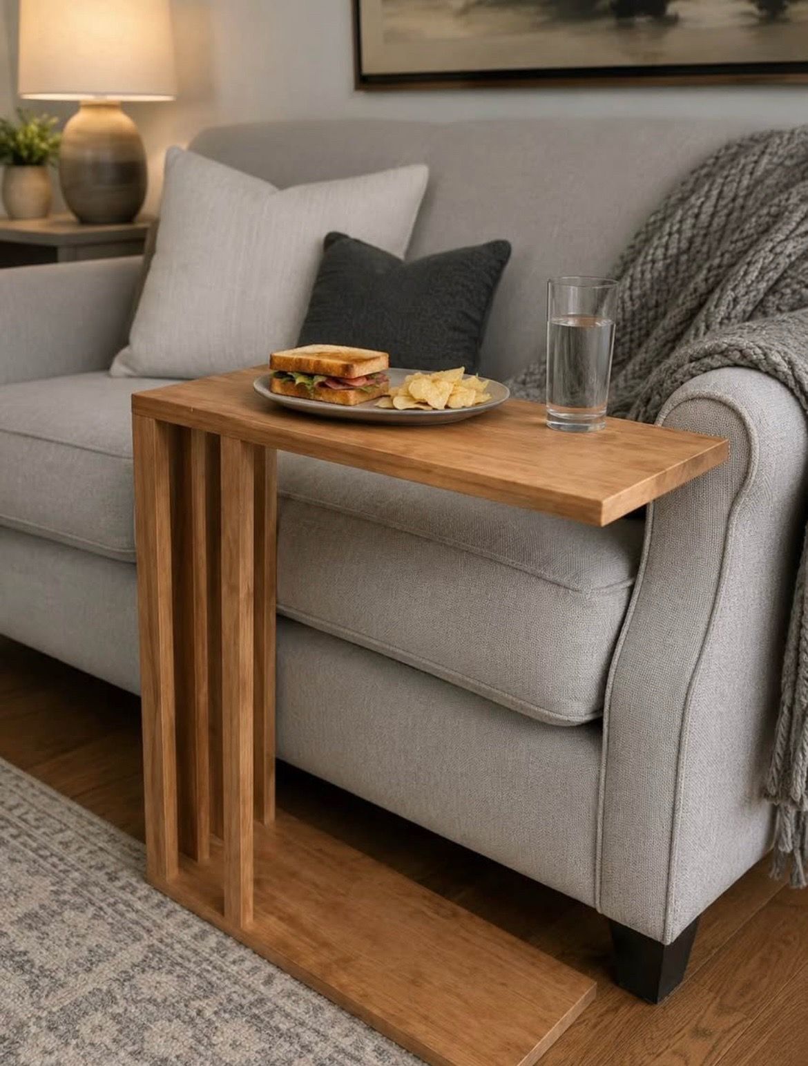 Handmade modern c-table / sofa table
