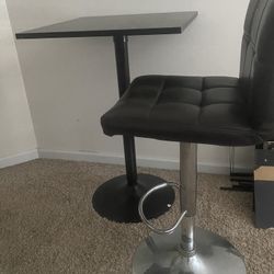Bistro Set (Table + 2 High Chairs) — $50