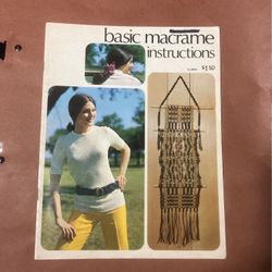 Macrame Magazine Vintage 