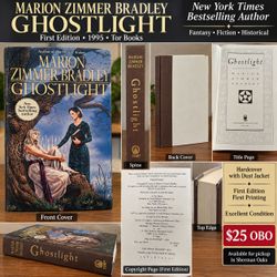 Marion Zimmer Bradley – Ghostlight – First Edition / First Printing Hardcover – 1995