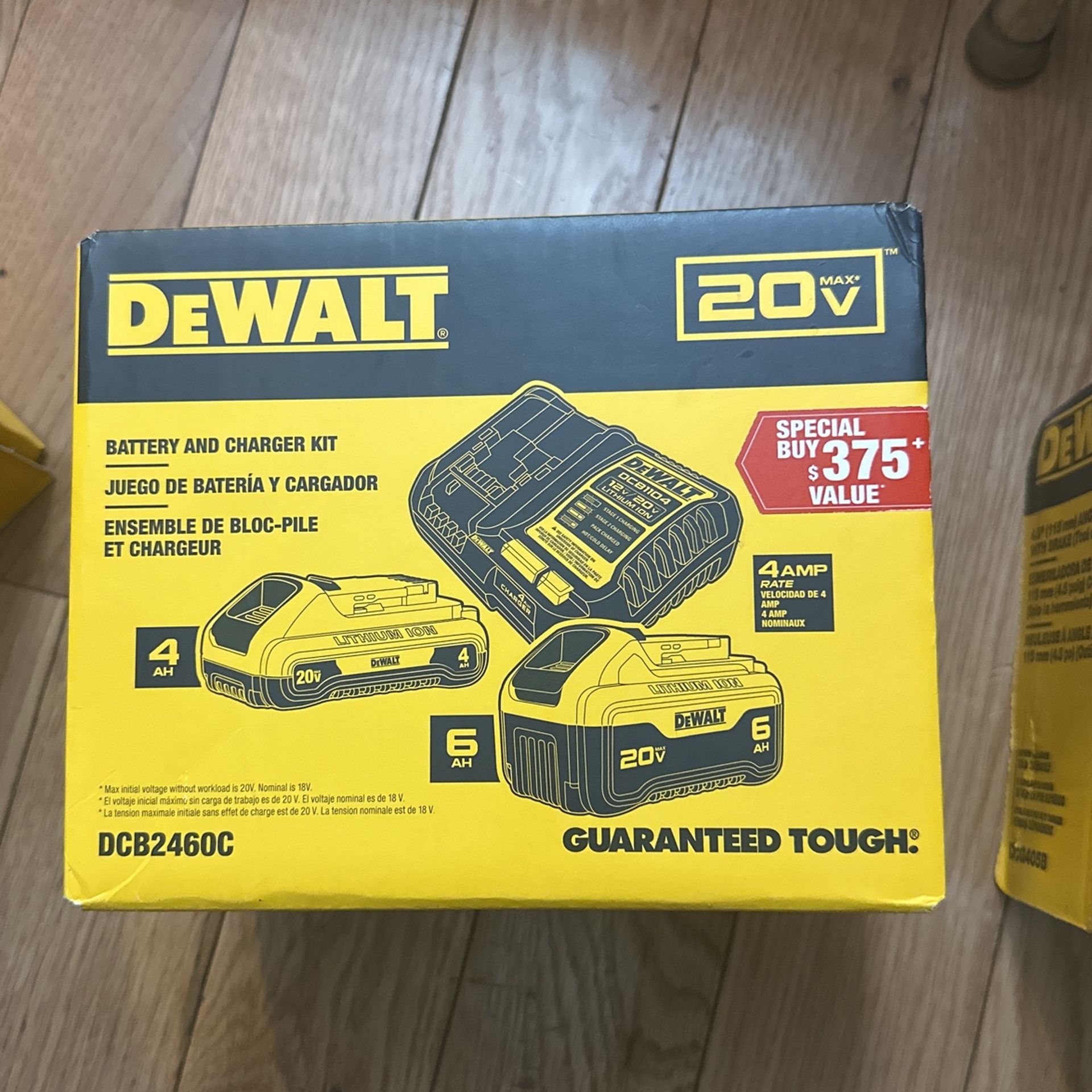 DEWALT BATTERY AND CHARGER KIT