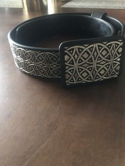 Cinturón en hilo de plata-- Belt in silver thread