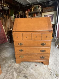 Vintage Ethan Allen Maple Secretary 
