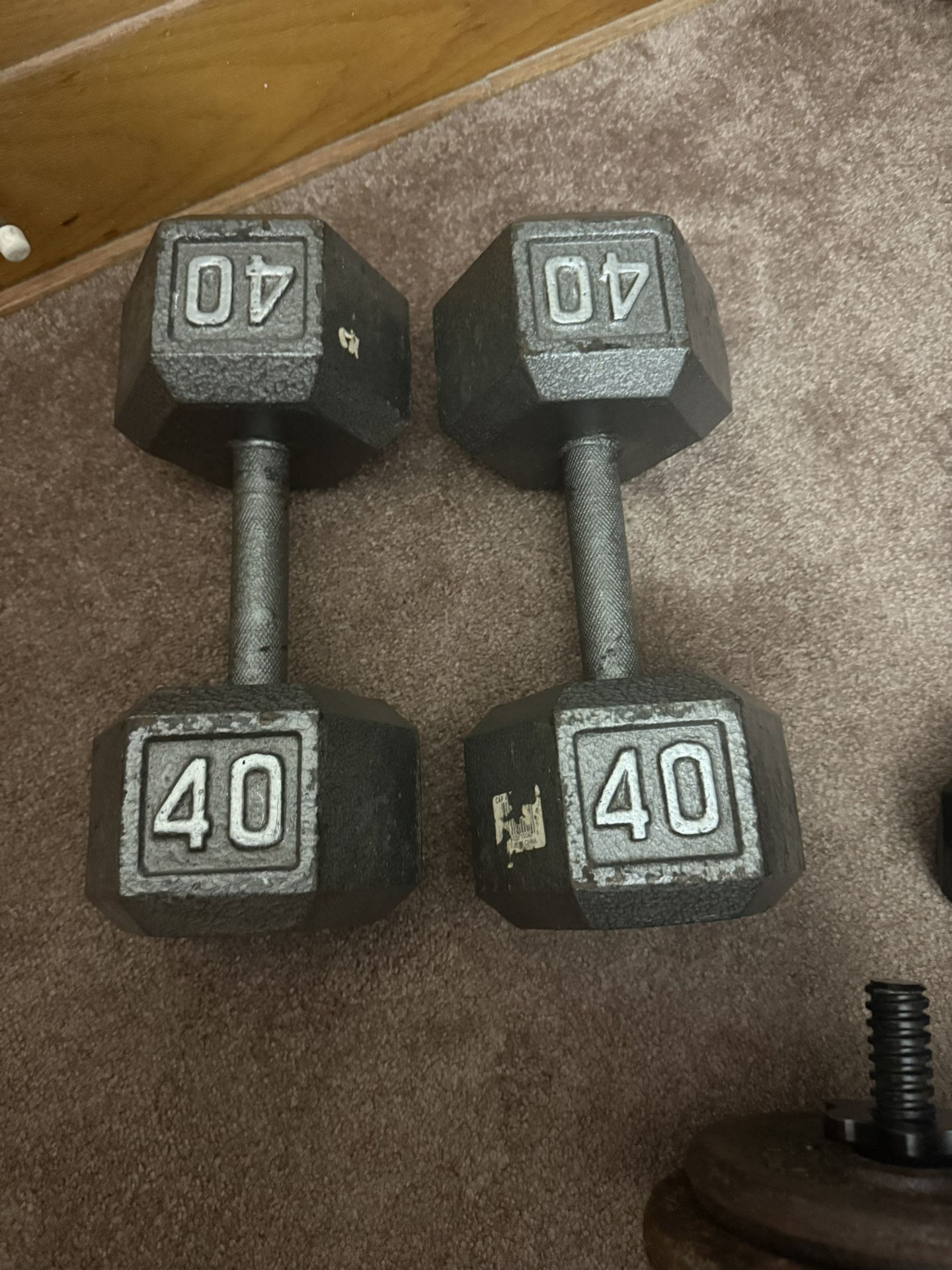 Pair Of 40 lb Pound Dumbells