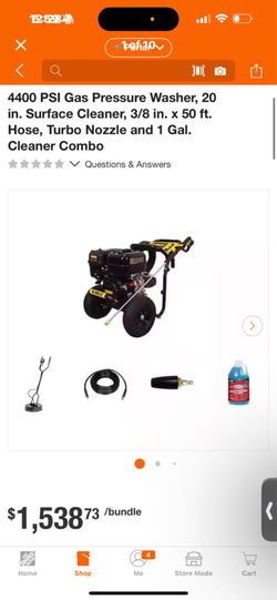 DeWalt 4400 PSI gas pressure washer commercial-grade heavy-duty + Surface Cleaners – Turnkey Setup